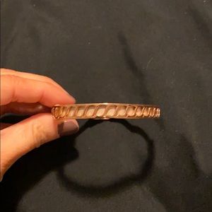 Stella and Dot rose gold and champagne bracelet